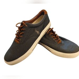 NWOT POLO RALPH LAUREN Vaughn Chambray Herringbone Sports Shoes. Mens. Size 11D